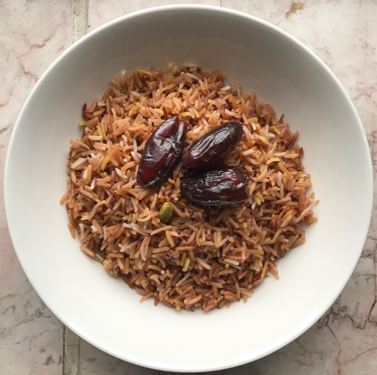 Sweet Basmati Rice with Date Syrup and Orange Blossom Water